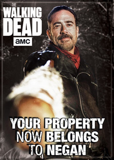 The Walking Dead Your Property Belongs To Negan Photo Refrigerator Magnet UNUSED picture