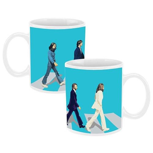 The Beatles Abbey Road Album Cover 12 oz Ceramic Coffee Mug, NEW UNUSED BOXED picture