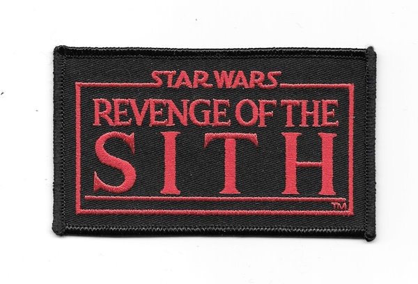 Star Wars Revenge of the Sith Movie Name Logo Embroidered Patch NEW UNUSED