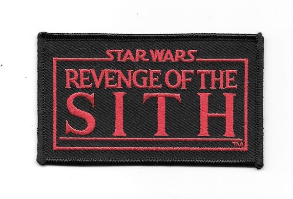 Star Wars Revenge of the Sith Movie Name Logo Embroidered Patch NEW UNUSED picture