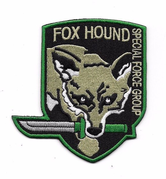 Metal Gear Fox Hound Special Forces Subdued Logo Embroidered Patch NEW UNUSED picture