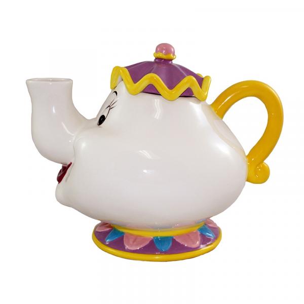 Walt Disney's Beauty and the Beast Mrs. Potts 48 oz Ceramic Teapot UNUSED BOXED picture
