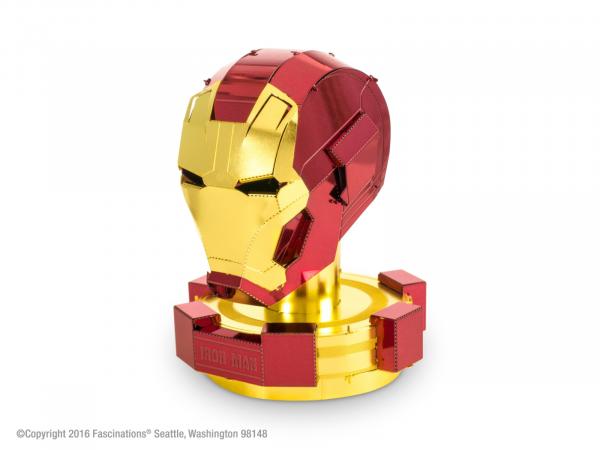 Marvel Iron Man Mark 45 Helmet Metal Earth 3-D Laser Cut Steel Model Kit #MMS324 picture