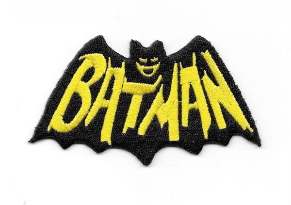 Batman 1960's TV Show Cape and Name Logo Embroidered Patch, NEW UNUSED