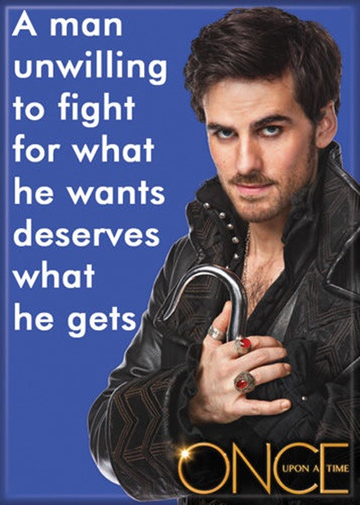 Once Upon A Time TV Series Hook, Unwilling To Fight Refrigerator Magnet NEW picture