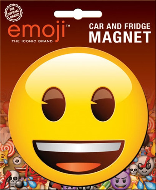 Emoji Happy Face Photo Image Car Magnet, NEW UNUSED picture