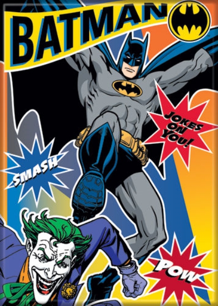 DC Comics Batman and Joker Jokes On You Comic Art Refrigerator Magnet NEW UNUSED picture