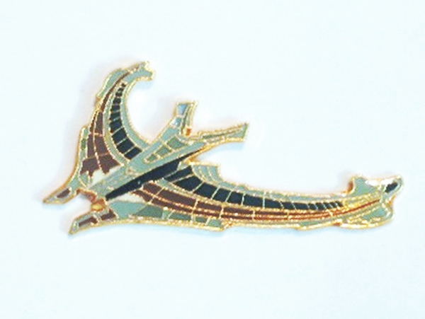 Star Trek The Next Generation Insurrection Movie Sona Battle Ship Metal Pin 1998 picture