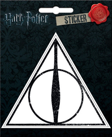 Harry Potter The Deathly Hallows Logo Image Peel Off Sticker Decal NEW UNUSED picture