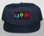 Star Wars Clone Wars Symbols Patch on a Black Baseball Cap Hat NEW UNWORN