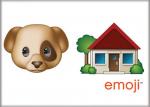Emoji Dog House Art Image Refrigerator Magnet, NEW UNUSED