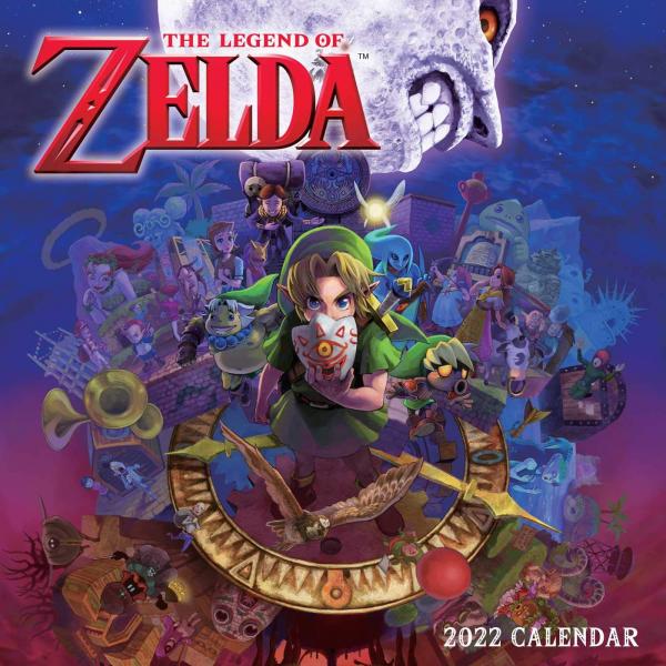 The Legend of Zelda Video Game 12 Month 2022 Game Art Wall Calendar NEW SEALED