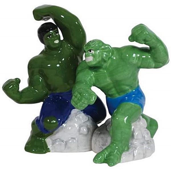 Marvel Comics Incredible Hulk and Abomination Salt and Pepper Shakers Set NEW picture