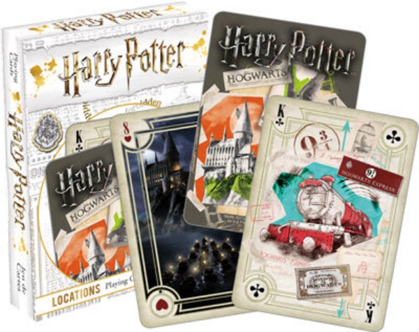 Harry Potter Locations Themed Illustrated Poker Size Playing Cards NEW SEALED