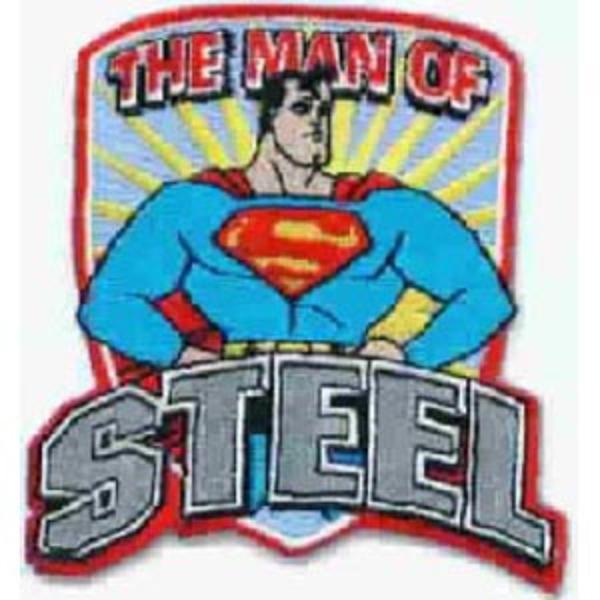 DC Comics Superman The Man of Steel 1950's Standing Figure Embroidered Patch NEW picture