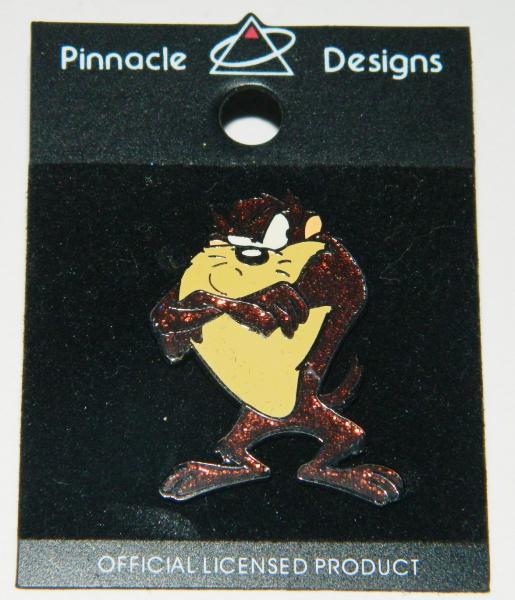 Looney Tunes Tasmanian Devil TAZ Figure Metal Enamel Sparkle Pin NEW UNUSED