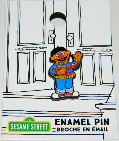 Sesame Street TV Show Ernie Standing Figure Waving Metal Enamel Pin NEW UNUSED