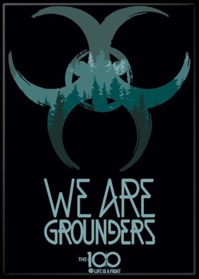 The 100 TV Series We Are Grounders Phrase Image Refrigerator Magnet NEW UNUSED picture