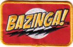 The Big Bang Theory TV Series Bazinga! Name Logo Embroidered Patch, NEW UNUSED