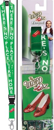 The Wizard of Oz There’s No Place Like Home Phrase Lanyard & Badge Holder UNUSED picture