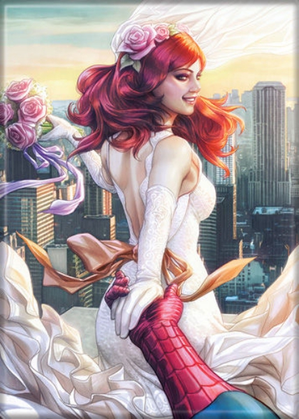 Marvel Comics Mary Jane Watson ArtGerm Comic Art Refrigerator Magnet NEW UNUSED picture
