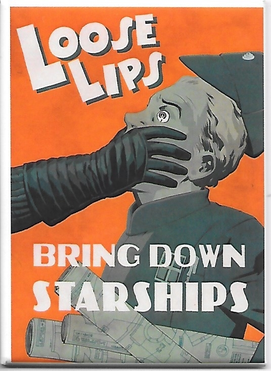 Star Wars Loose Lips Bring Down Starships Poster Image Refrigerator Magnet NEW