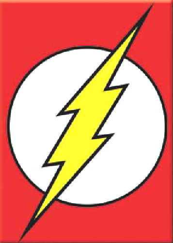 DC Comics The Flash, Lightning Logo (CD) Refrigerator Magnet NEW UNUSED