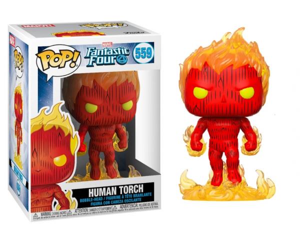 Marvel Comics Fantastic Four Human Torch Vinyl POP! Figure #559 FUNKO NEW MIB