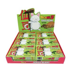 Dragon Ball Z DBZ Anime Senzu Beans Candy Sours In Illustrated Box of 12 SEALED picture