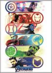 Avengers Endgame Movie Group With Emblems / Logos Refrigerator Magnet NEW UNUSED