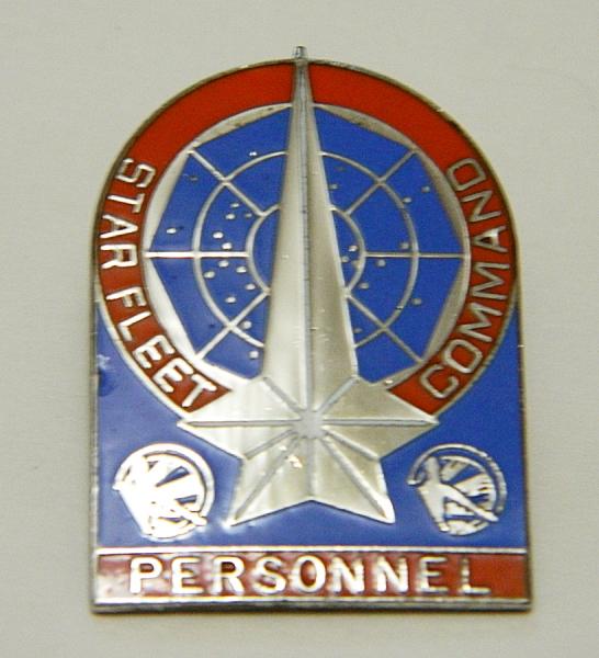 Star Trek Classic TV Star Fleet Personnel Badge Pin NEW UNUSED