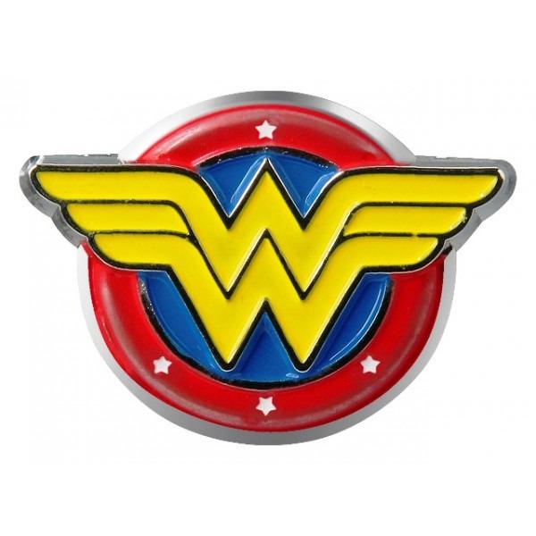 DC Comics Wonder Woman Colored Metal Pewter WW Logo Lapel Pin NEW UNUSED picture