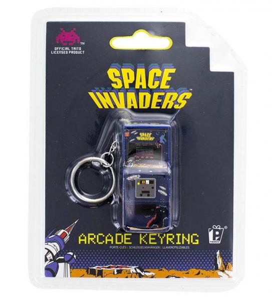 Space Invaders Arcade Game 3D Arcade Image Metal Key Chain Key Ring NEW UNUSED picture