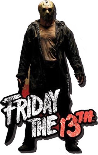 Friday the 13th Movies Jason Standing Figure Chunky 3-D Die-Cut Magnet, UNUSED