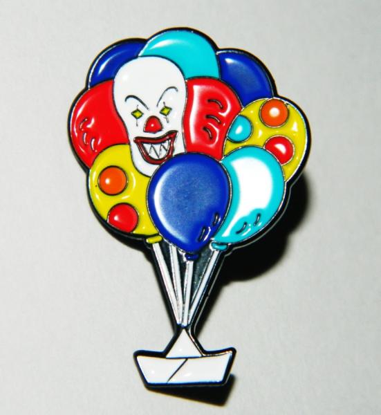 Stephen King's It The Movie Pennywise Face and Teeth Metal Enamel Pin NEW UNUSED picture