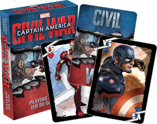 Marvel Captain America Civil War Movie Playing Cards Regular Deck, NEW SEALED