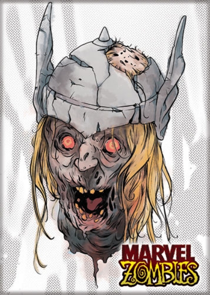 Marvel Zombies The Mighty Thor Head Art Image Refrigerator Magnet NEW UNUSED picture