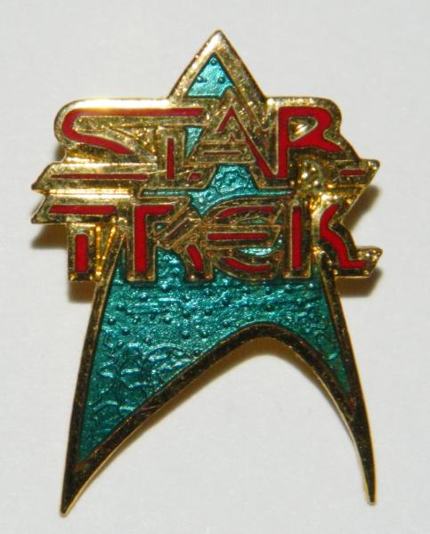 Star Trek The Original Series Theme Delta Logo Metal Enamel Pin Small Style 1985 picture