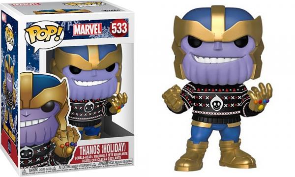 Marvel Comics Holiday Thanos Ugly Sweater Vinyl POP! Figure Toy #533 FUNKO MIB