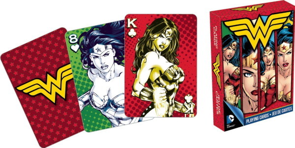 DC Comics Wonder Woman Comic Art Illustrated Playing Cards 52 Images, NEW SEALED