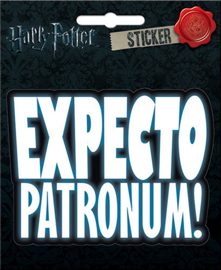 Harry Potter Expecto Patronum Incantation Peel Off Image Sticker Decal UNUSED picture