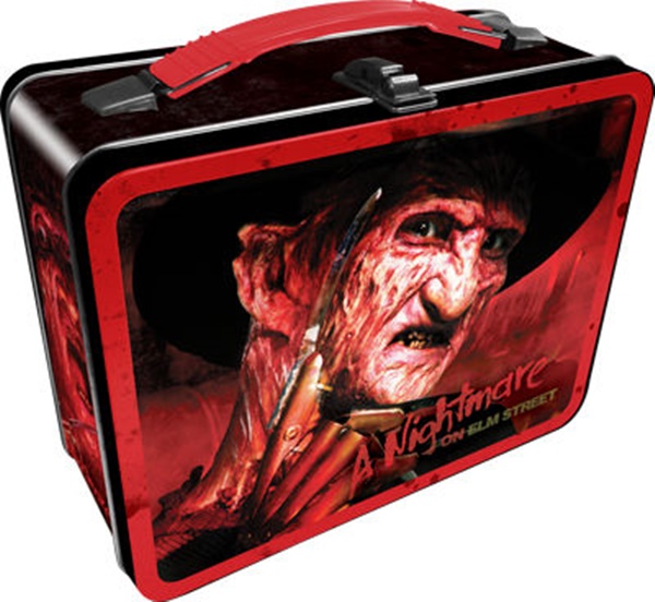 A Nightmare On Elm Street Freddy Photo Large Carry All Tin Tote Lunchbox Style 2 picture