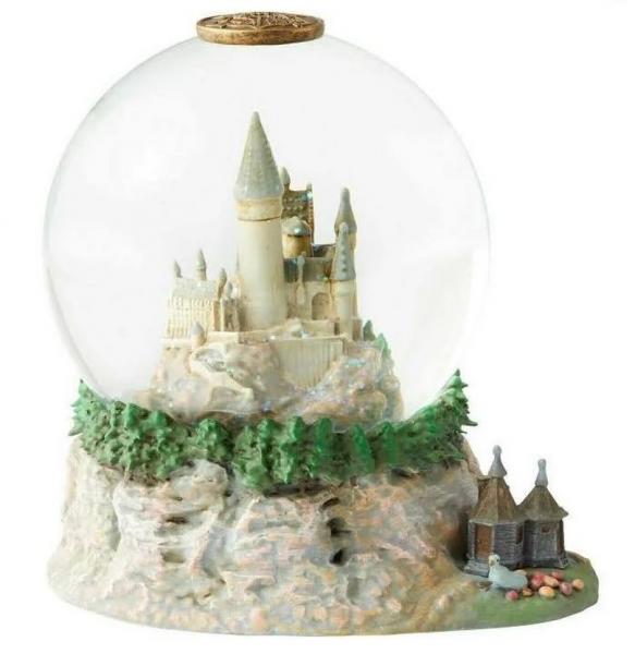 Harry Potter Hogwarts Castle With Hagrids Hut 120 mm Water Globe NEW BOXED picture