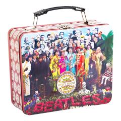 The Beatles Sgt. Peppers Record Album Images Large Tin Tote Lunchbox NEW UNUSED
