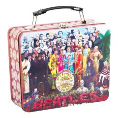 The Beatles Sgt. Peppers Record Album Images Large Tin Tote Lunchbox NEW UNUSED picture