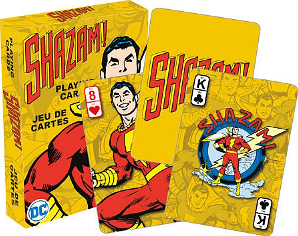 DC Comics SHAZAM! Retro Comic Art Illustrated Playing Cards NEW SEALED
