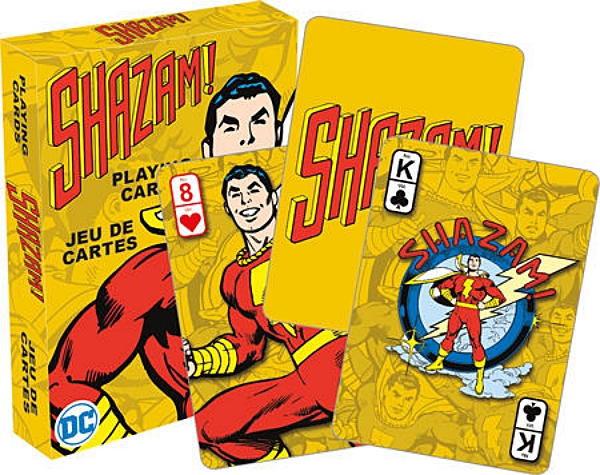 DC Comics SHAZAM! Retro Comic Art Illustrated Playing Cards NEW SEALED picture