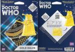 Doctor Who TV Series Gold Dalek Figure Metal Earth Steel Model Kit NEW SEALED