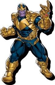 Marvel Comics Thanos Comic Art Figure Chunky 3-D Die-Cut Magnet NEW UNUSED picture