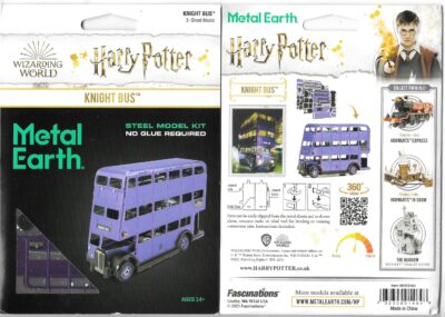 Harry Potter Triple Decker Knight Bus Metal Earth Steel Model Kit NEW SEALED